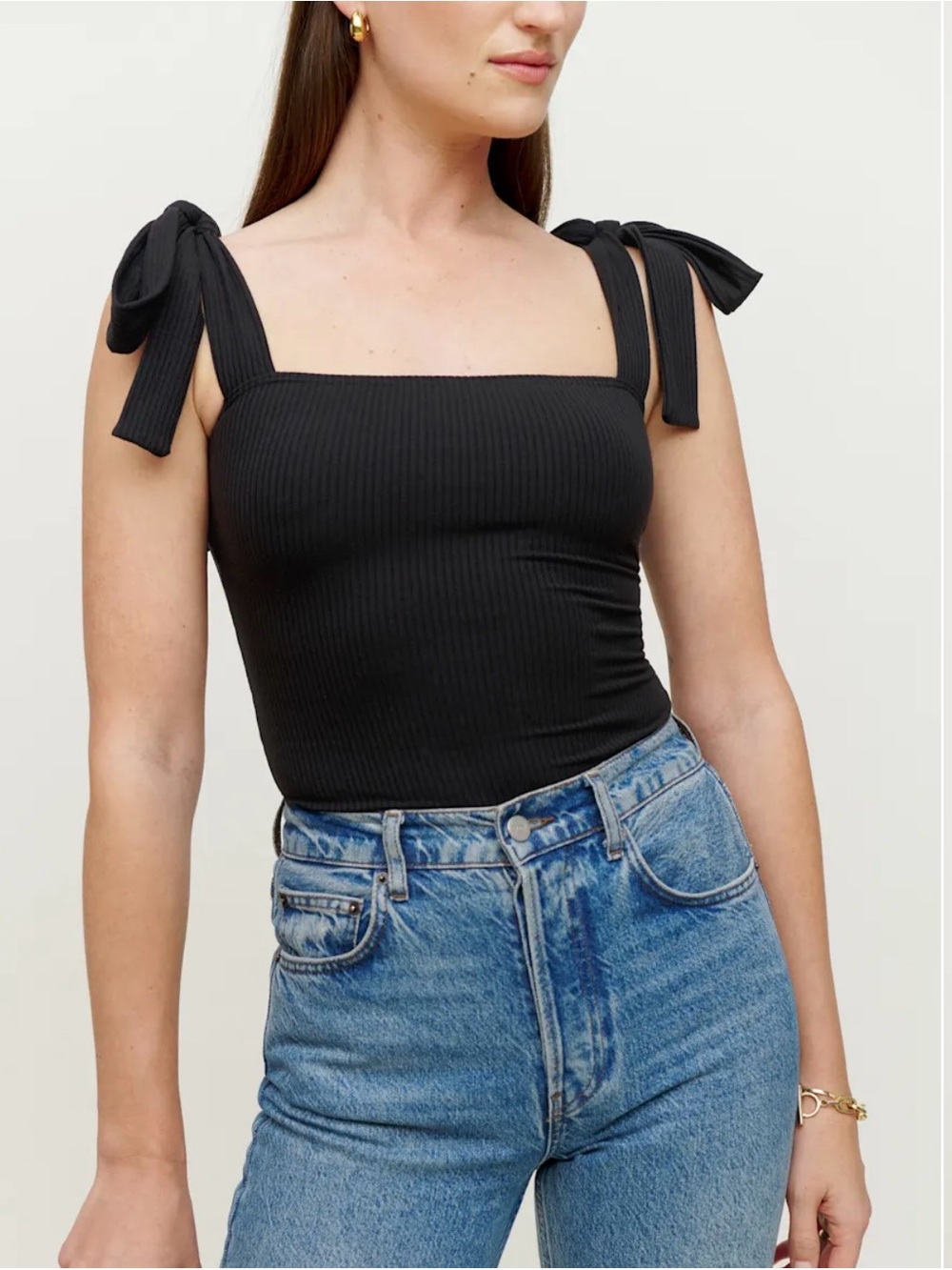 Reformation Canyon Tie Strap Knit Tank size M